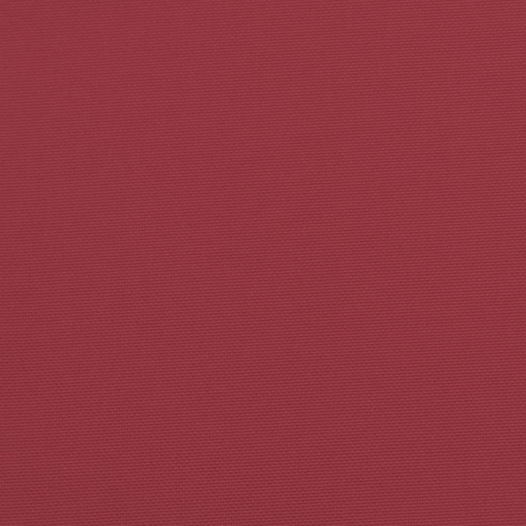 vidaXL Lavatyyny 60 x 60 x 12 cm viininpunainen kangas