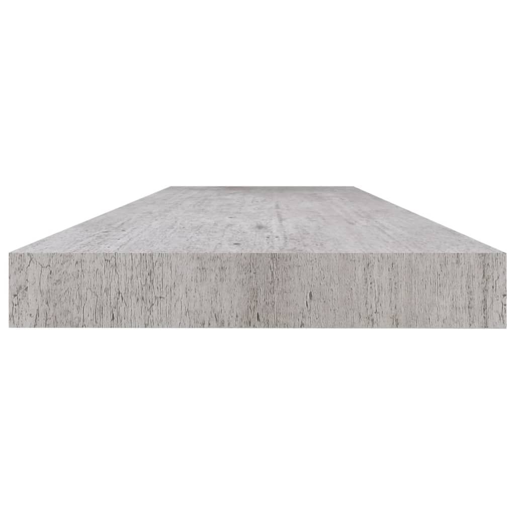 vidaXL Kelluvat seinähyllyt 4 kpl betoninharmaa 120x23,5x3,8 cm MDF