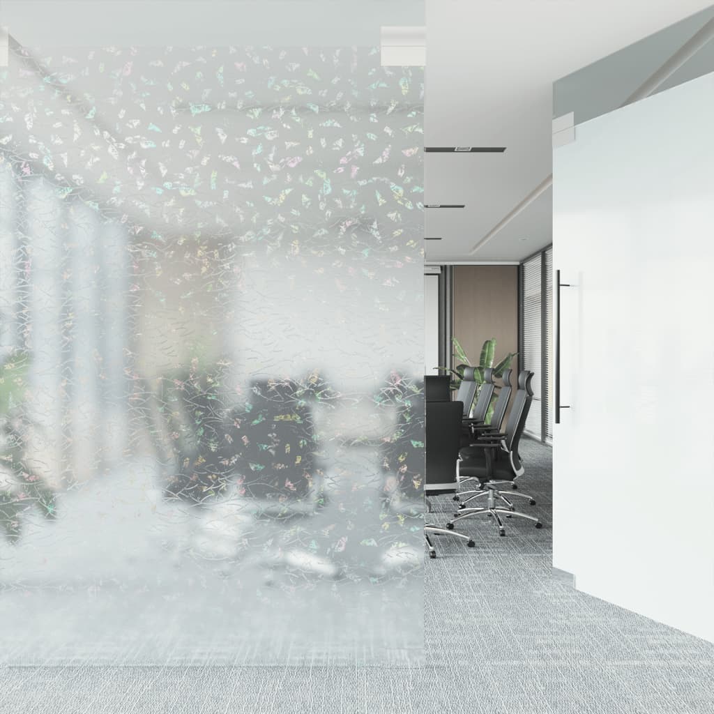 vidaXL Ikkunakalvot 3 kpl himmeä 3D sateenkaarikuvio PVC