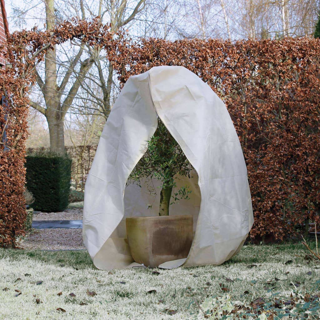 Nature Fleece talvipeite vetoketjulla 70 g/m² beige 3x2,5x2,5 m