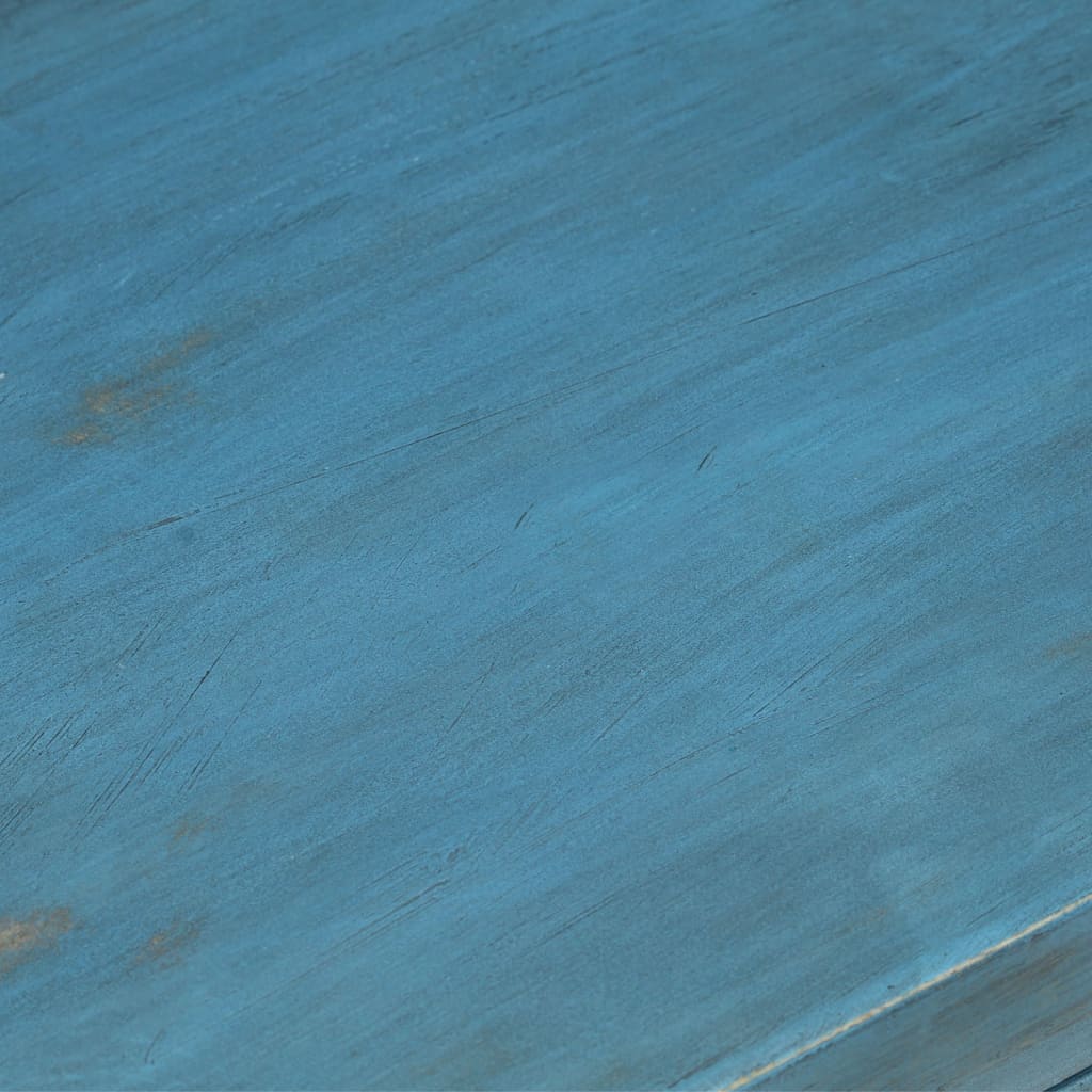 vidaXL Yöpöytä täysi mangopuu 40x30x50 cm sininen