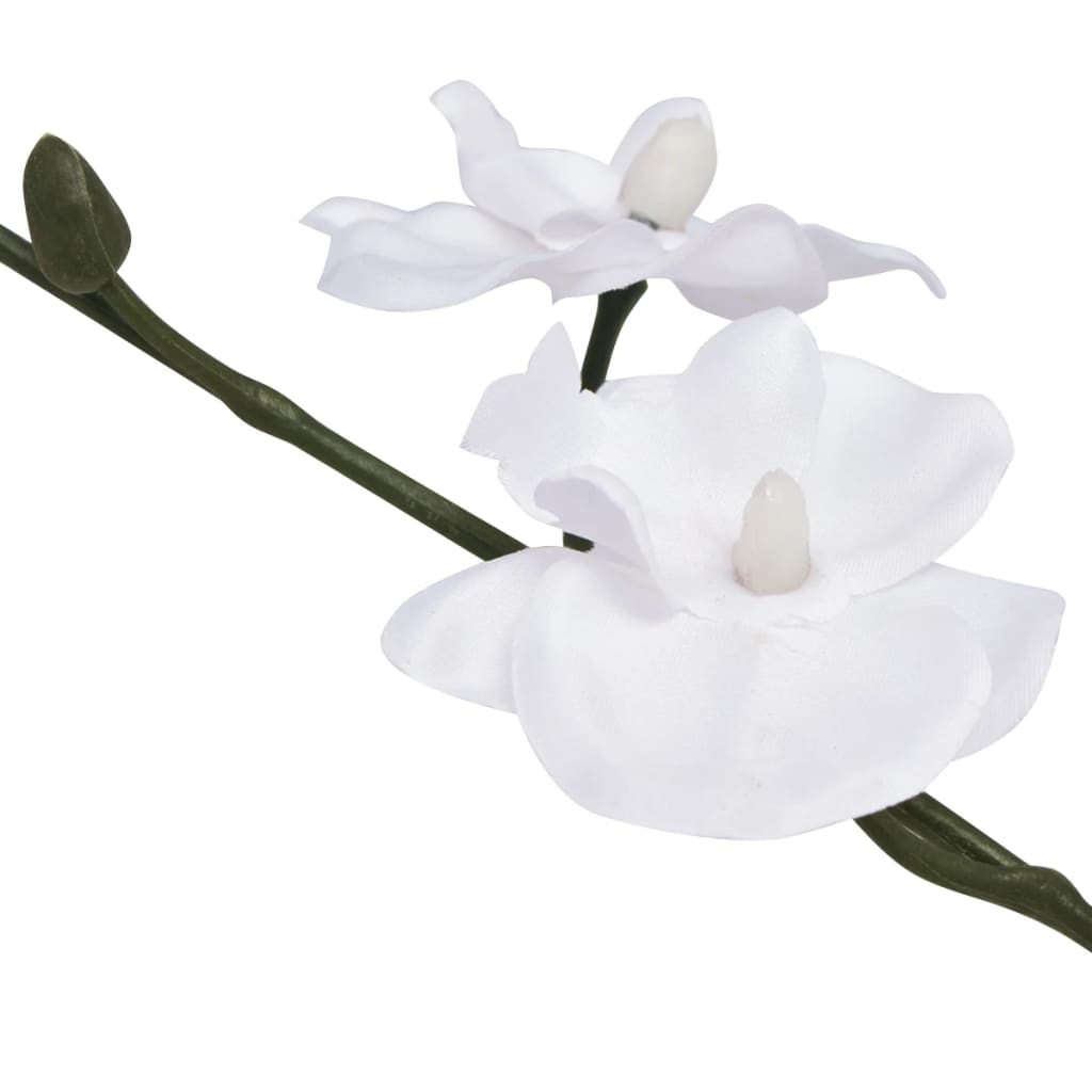 vidaXL Tekokukka ruukulla orkidea 30 cm valkoinen