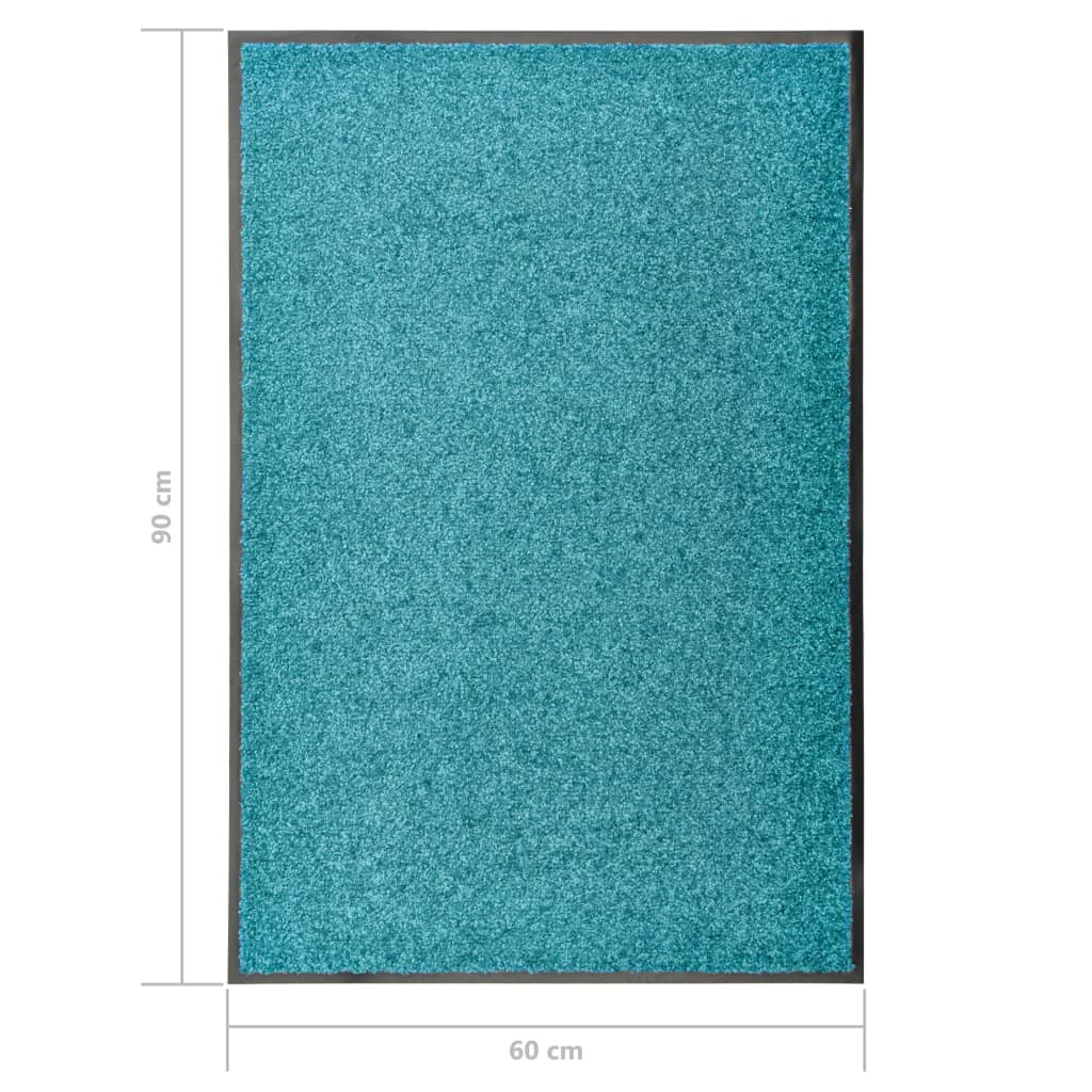 vidaXL Ovimatto pestävä sinivihreä 60x90 cm