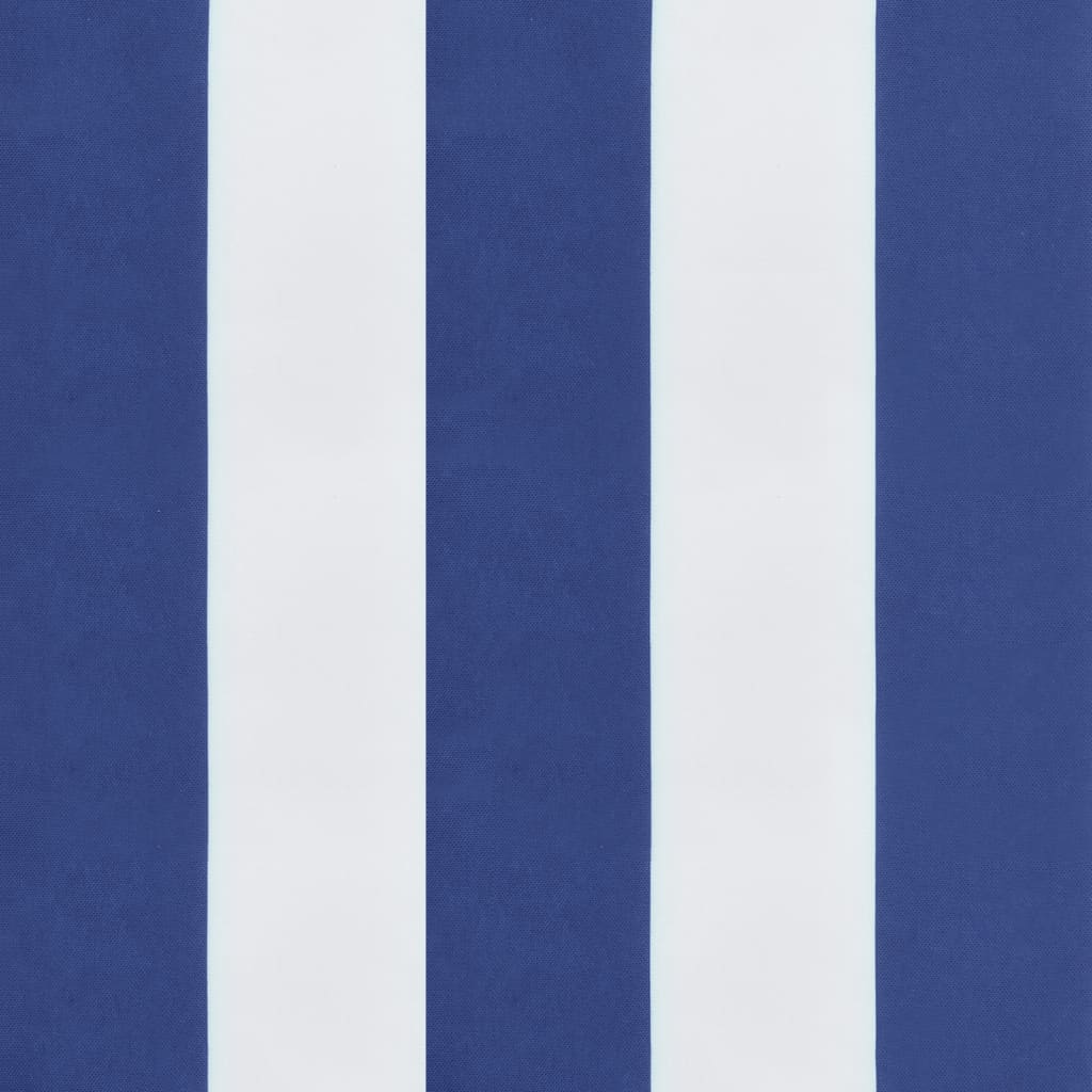 vidaXL Lavatyyny sinivalkoraidallinen 60x60x8 cm oxford kangas
