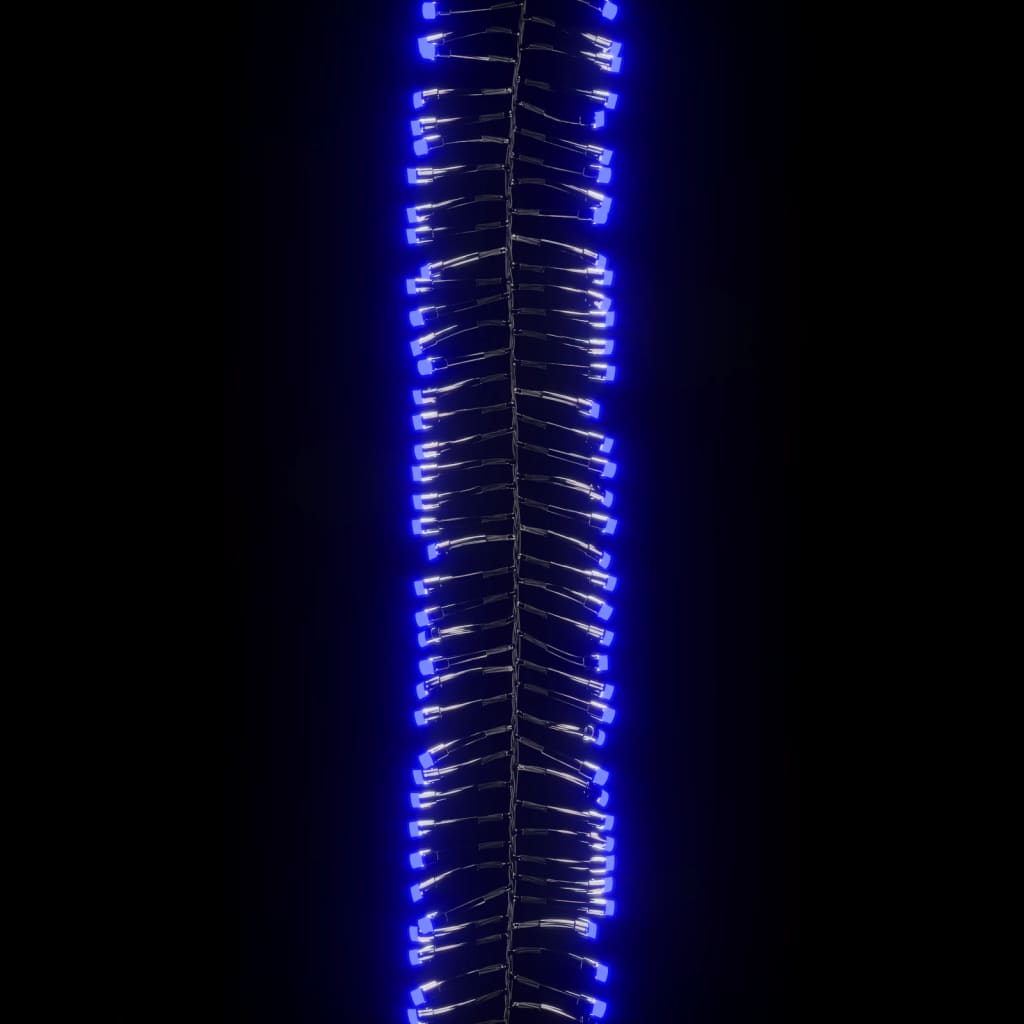 vidaXL Cluster LED-valonauha 1000 LED-valoa sininen 11 m PVC