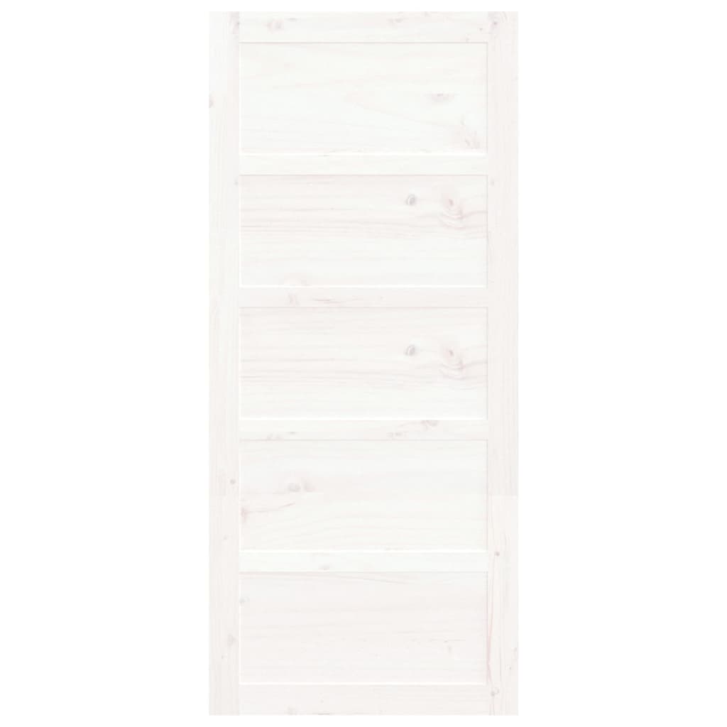 vidaXL Lato-ovi valkoinen 90x1,8x204,5 cm täysi mänty