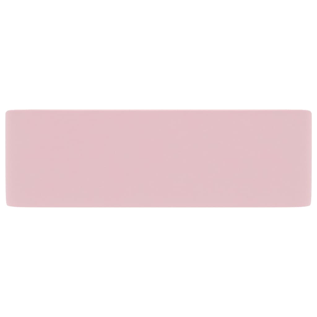 vidaXL Ylellinen pesuallas matta pinkki 41x30x12 cm keraami