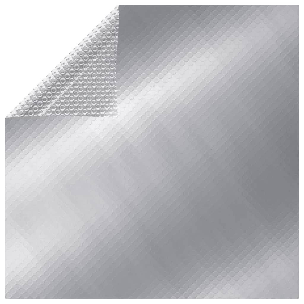vidaXL Uima-altaan suoja suorakulmainen 800x500 cm PE hopea