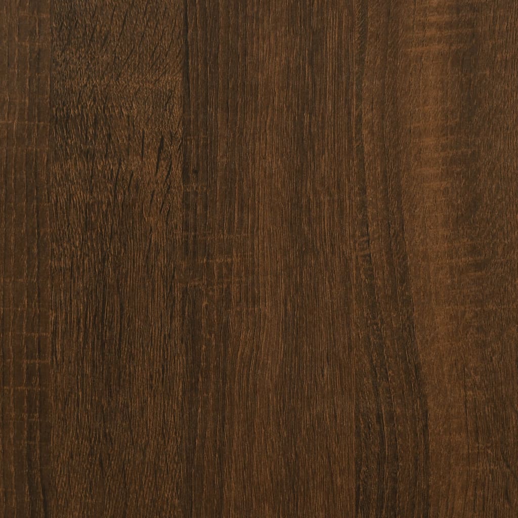 vidaXL Työpöytä ruskea tammi 100x55x75 cm tekninen puu