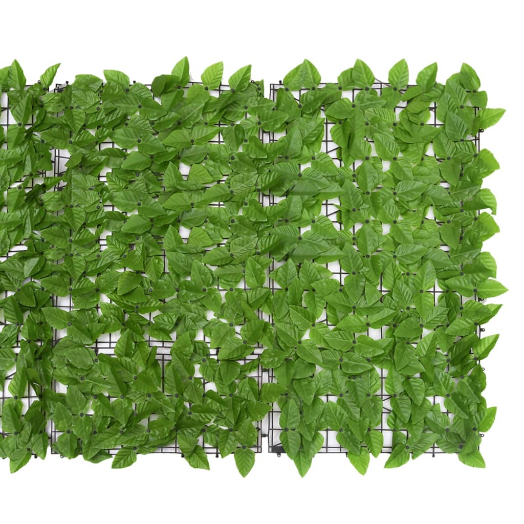 vidaXL Parvekkeen suoja vihreillä lehdillä 600x100 cm