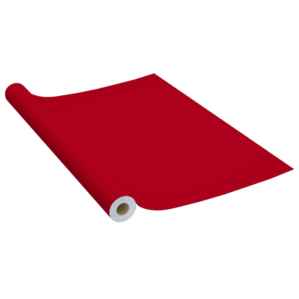 vidaXL Itseliimautuvat huonekalukalvot 2 kpl punainen 500x90 cm PVC