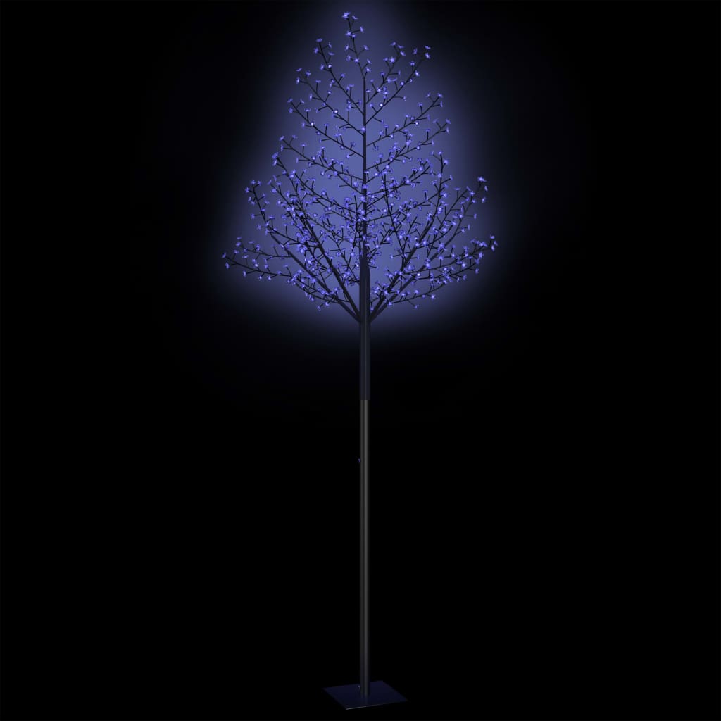 vidaXL Joulukuusi 600 sinistä LED-valoa kirsikankukka 300 cm