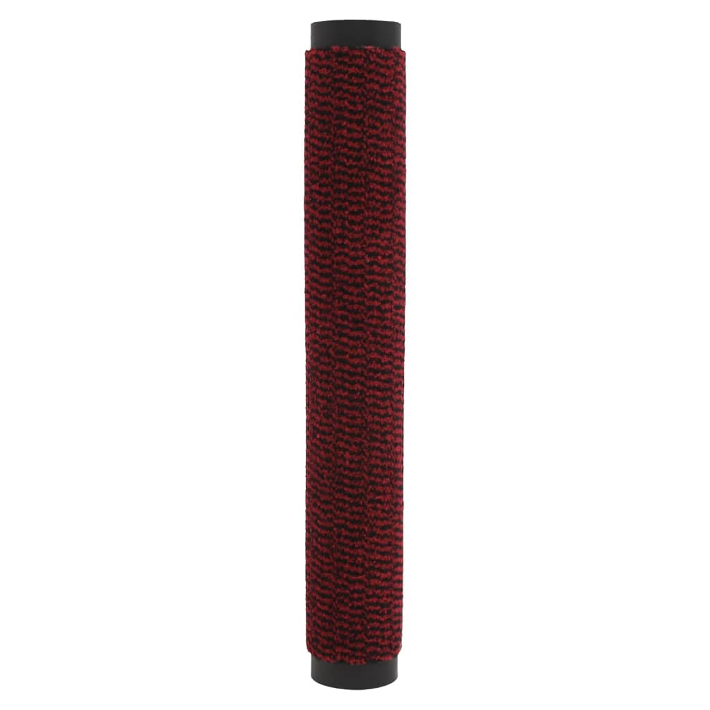 vidaXL Ovimatto nukallinen 60x180 cm punainen