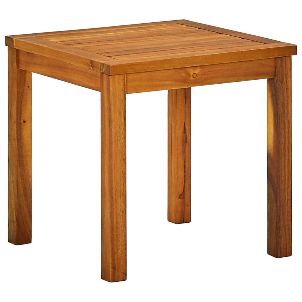 vidaXL Aurinkotuoli ja pieni pöytä akaasiapuu ja textilene