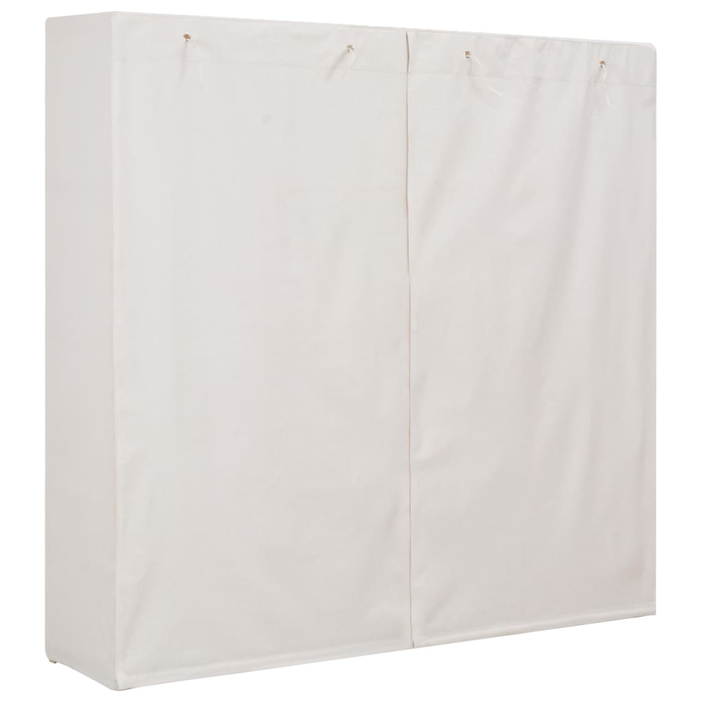 vidaXL Vaatekaappi valkoinen 173x40x170 cm kangas