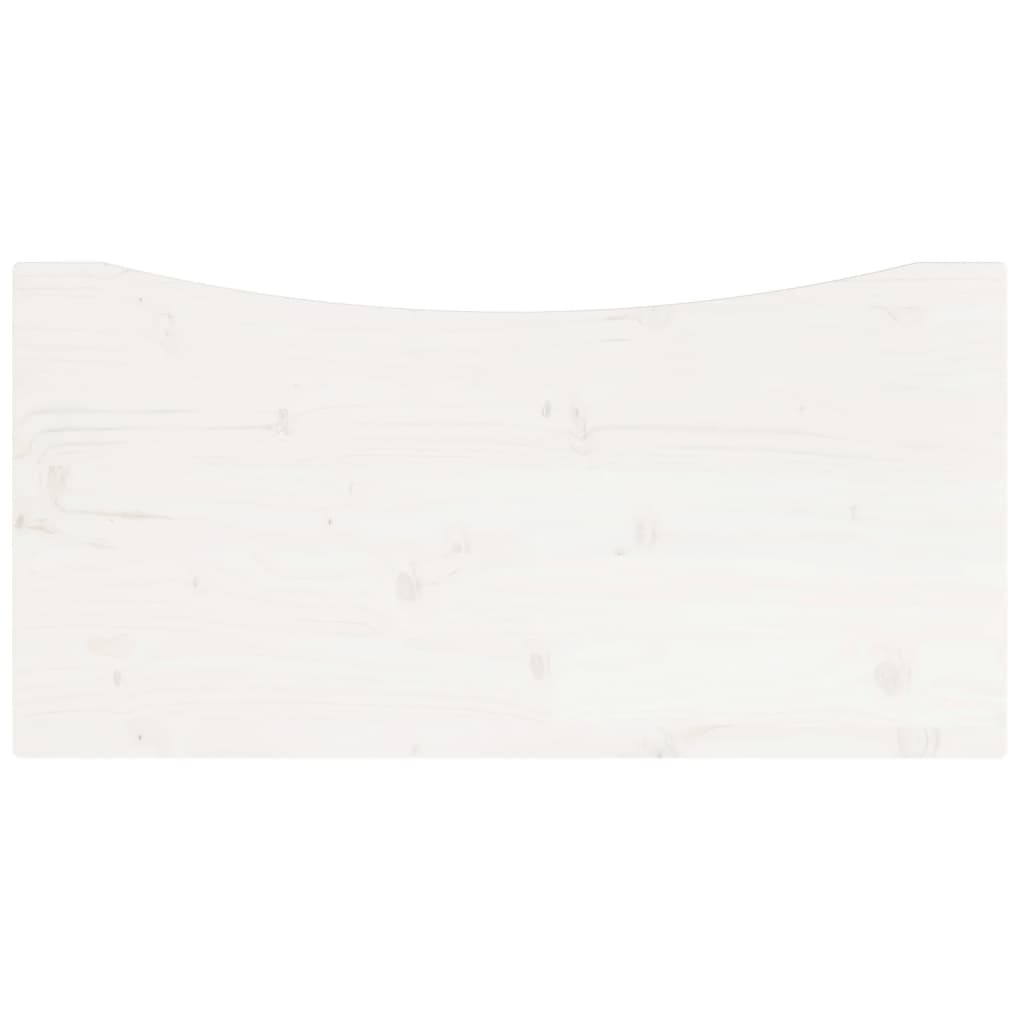 vidaXL Pöytälevy valkoinen 80x40x2,5 cm täysi mänty