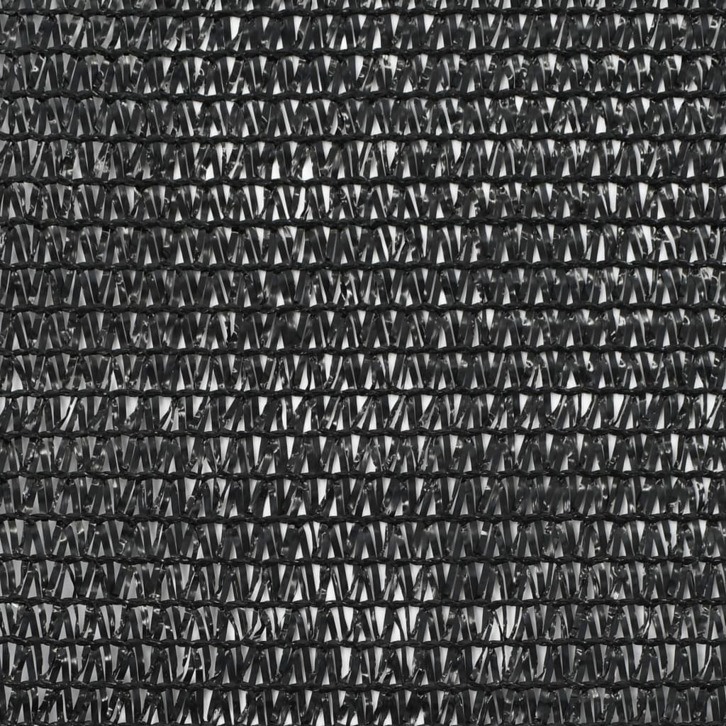 vidaXL Tenniskentän suojaverkko HDPE 1x25 m musta