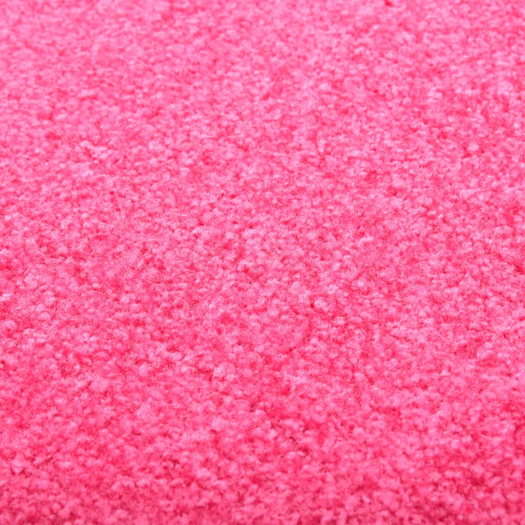 vidaXL Ovimatto pestävä pinkki 90x120 cm