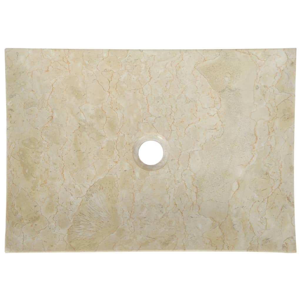 vidaXL Pesuallas marmori 50x35x12 cm kerma