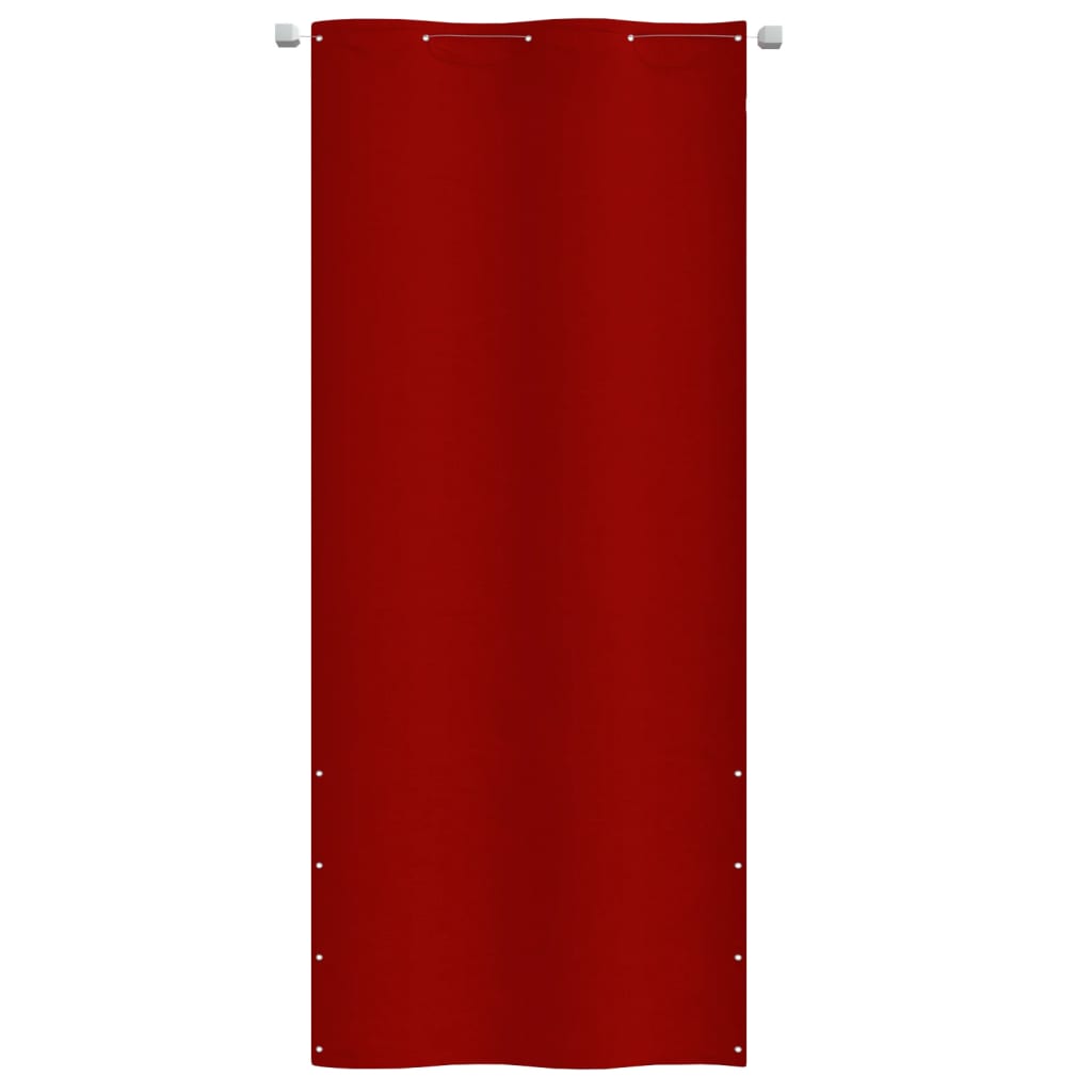 vidaXL Parvekkeen suoja punainen 100x240 cm Oxford kangas