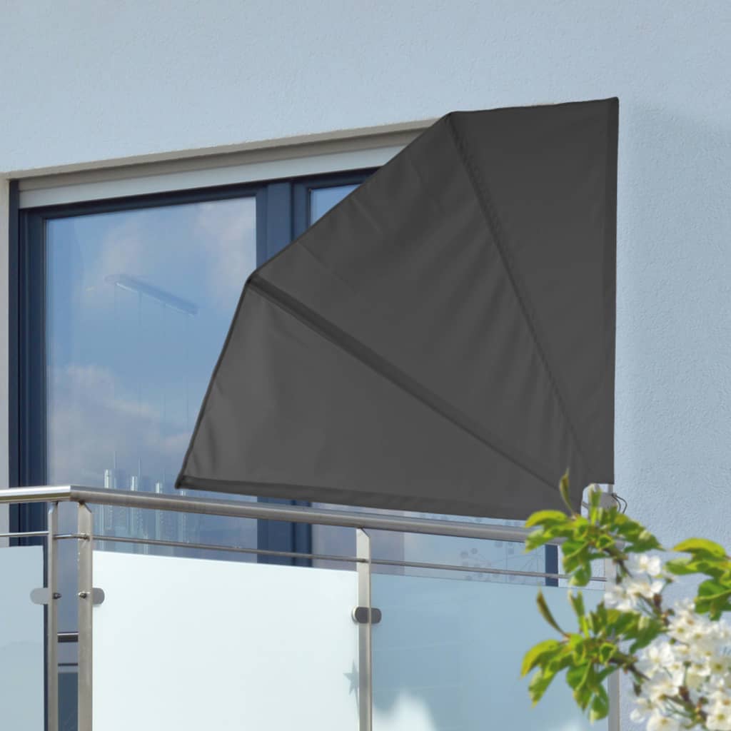 HI Parvekesuoja 1,2x1,2 m musta polyesteri