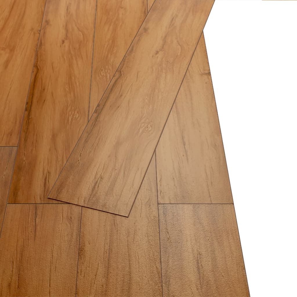 vidaXL Itsekiinnittyvät PVC-lattialankut 2,51 m² 2 mm jalava