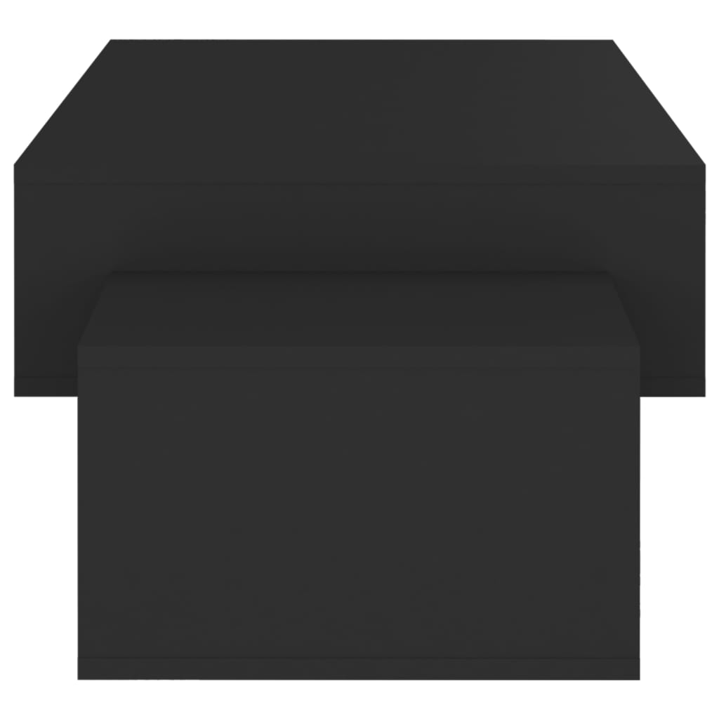 vidaXL Sohvapöytä musta 105x55x32 cm lastulevy