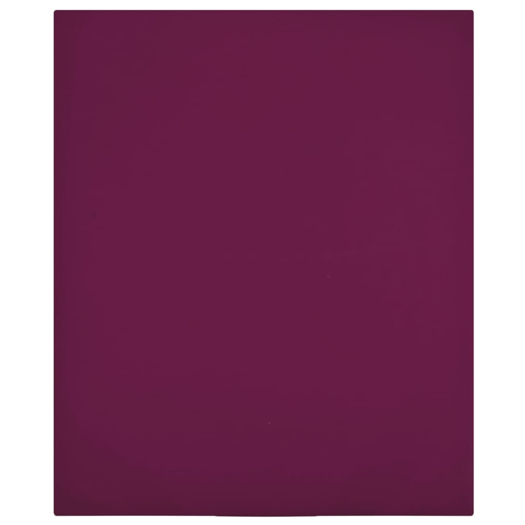 vidaXL Muotoon ommeltu lakana viininpunainen 160x200 cm puuvilla
