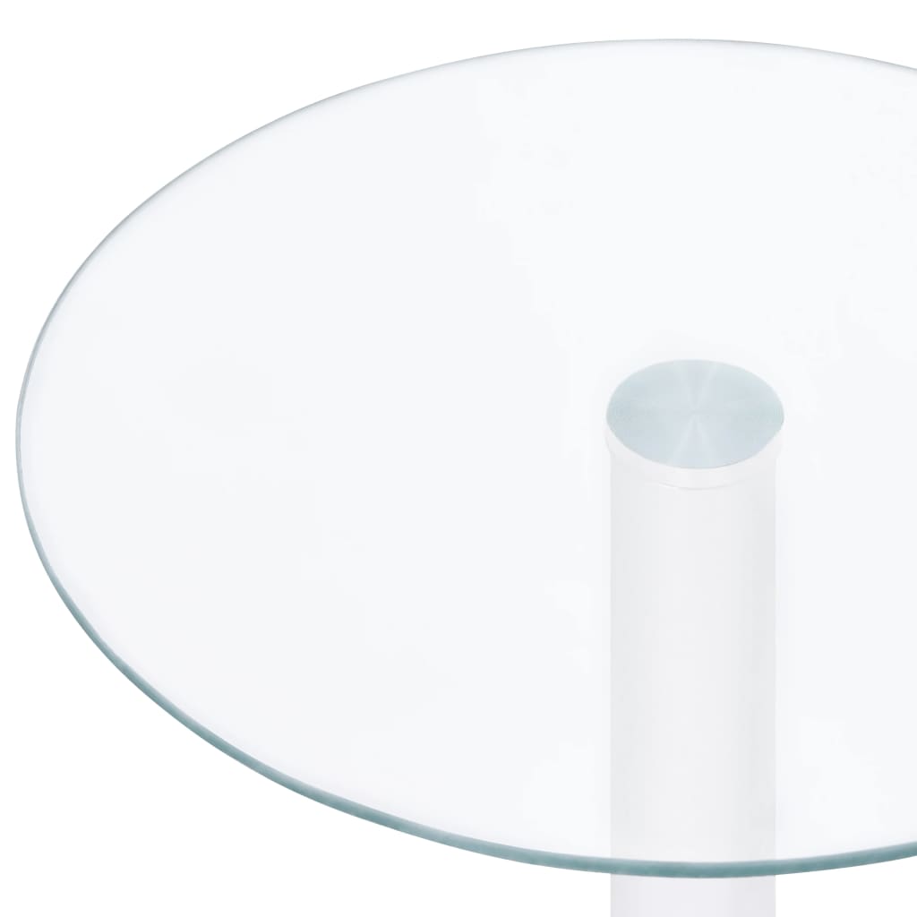 vidaXL Sohvapöytä läpinäkyvä 40 cm karkaistu lasi