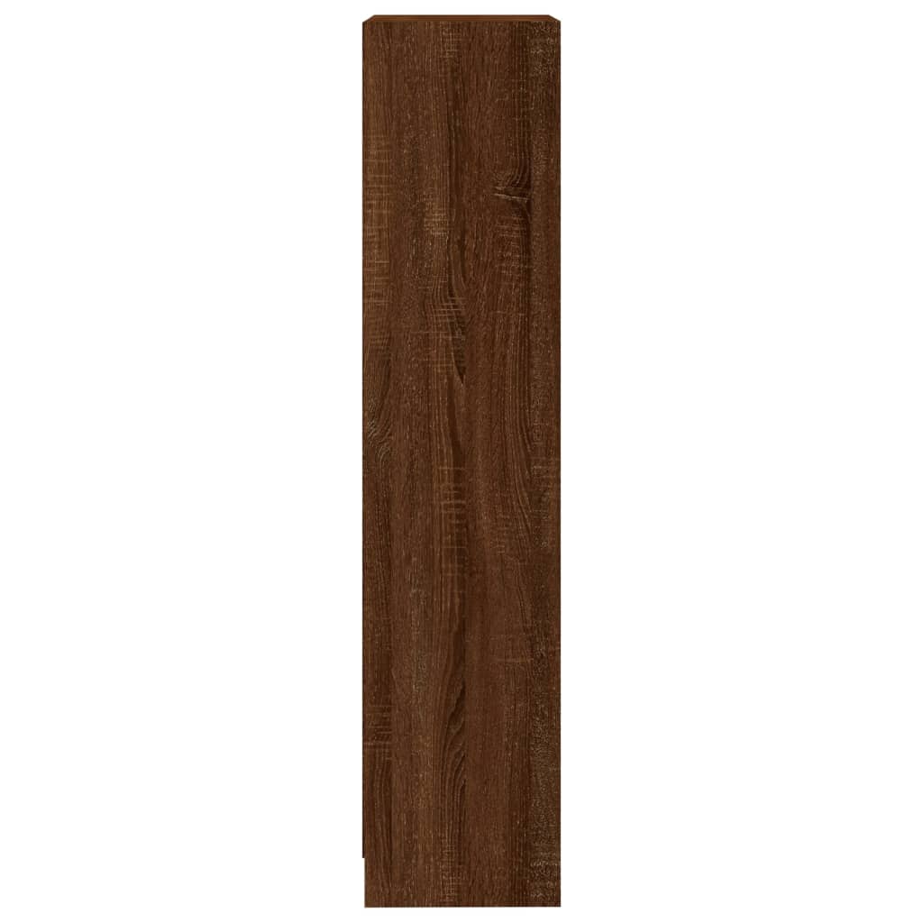 vidaXL 3-tasoinen Kirjahylly ruskea tammi 40x24x109 cm tekninen puu