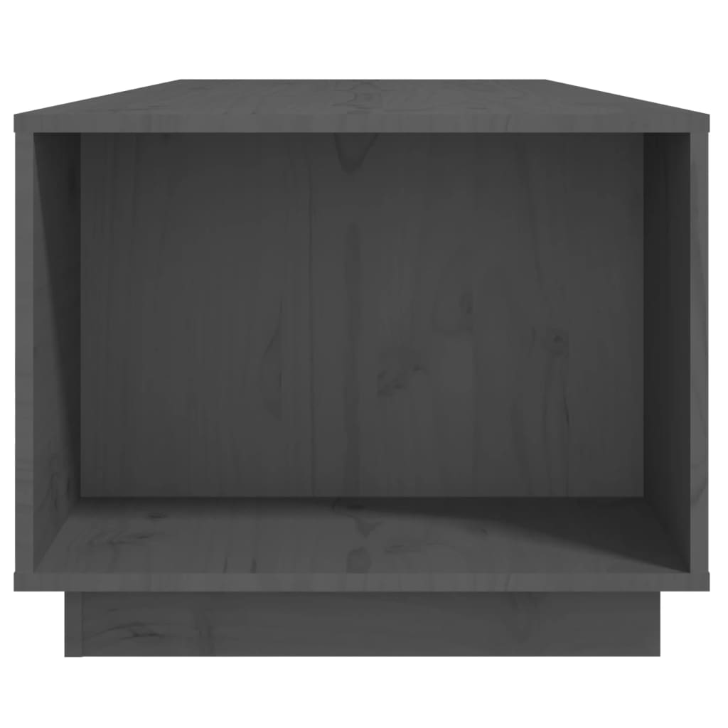 vidaXL Sohvapöytä harmaa 110x50x40 cm täysi mänty