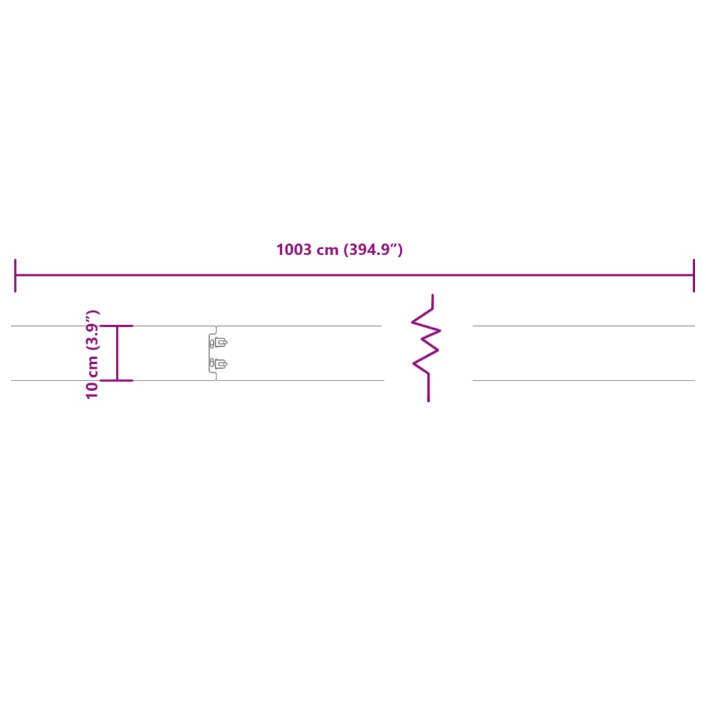 vidaXL Nurmikonreunukset 10 kpl 10x103 cm joustava Corten-teräs