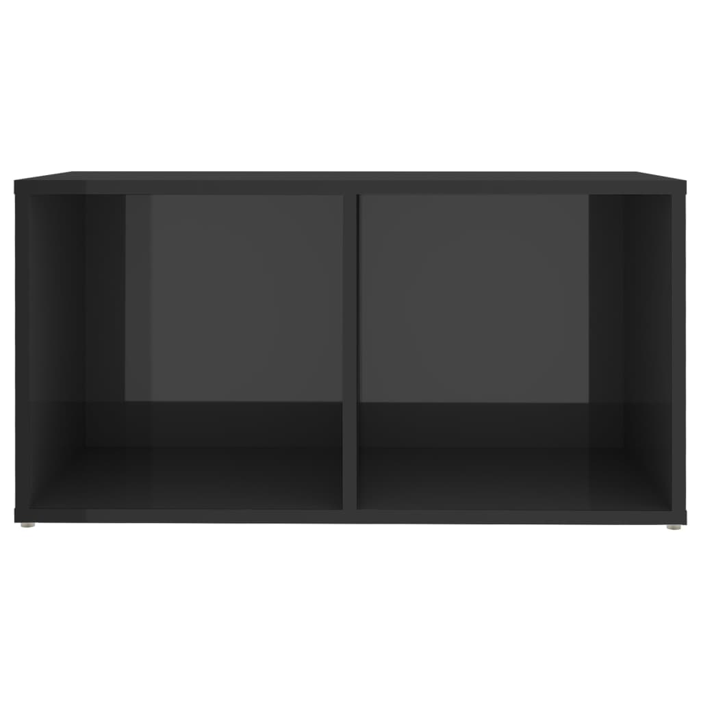 vidaXL TV-tasot 4 kpl korkeakiilto harmaa 72x35x36,5 cm lastulevy