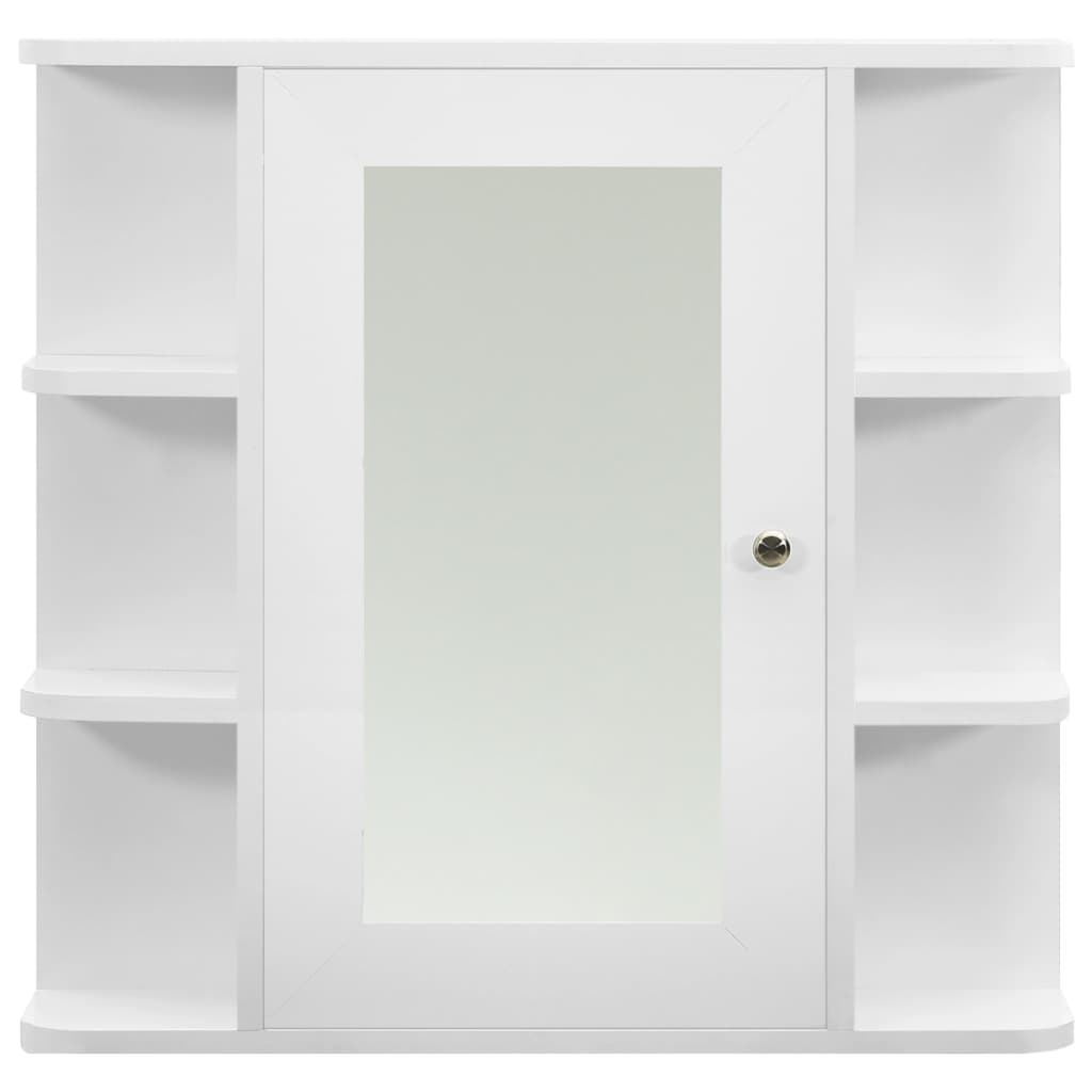 vidaXL Kylpyhuoneen peilikaappi valkoinen 66x17x63 cm MDF