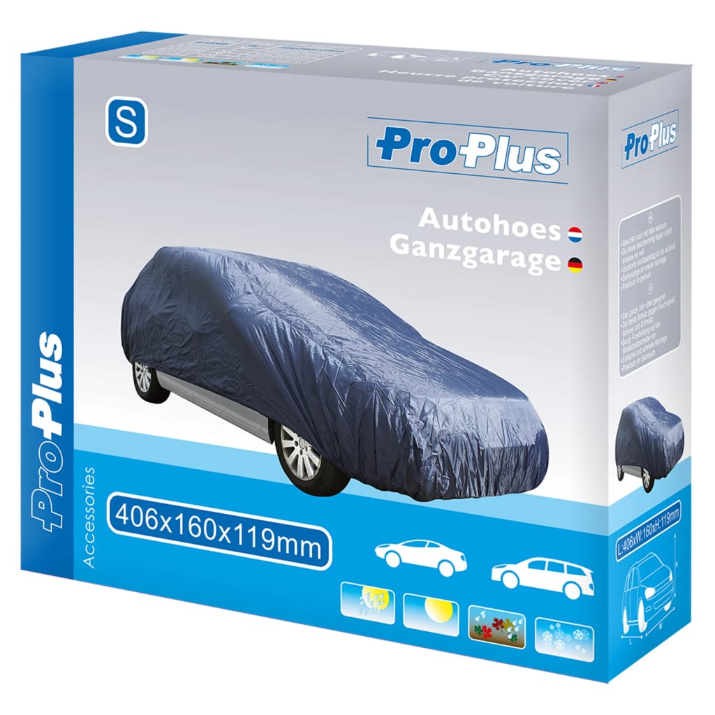 ProPlus Auton suojapeite S 406x160x119 cm tummansininen