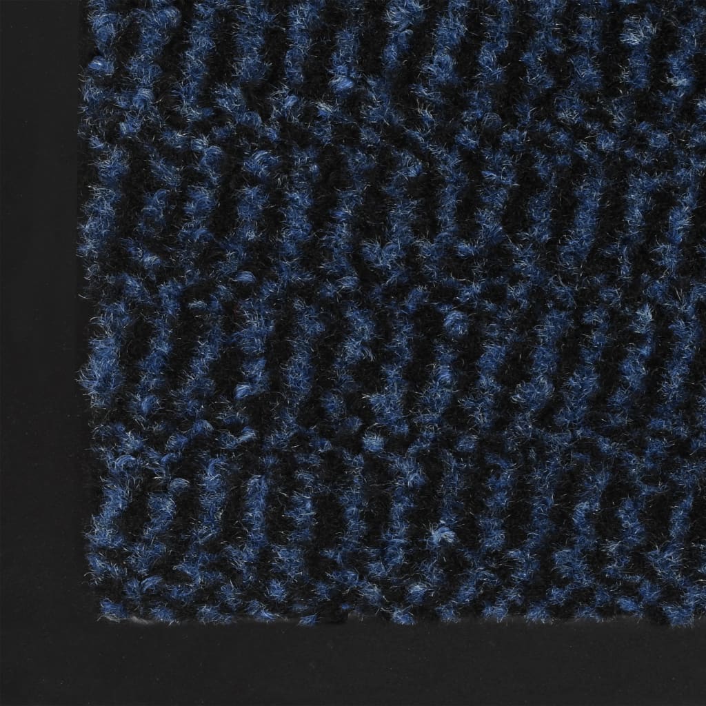 vidaXL Kuramatto suorakulmainen nukkapinta 60x90 cm sininen