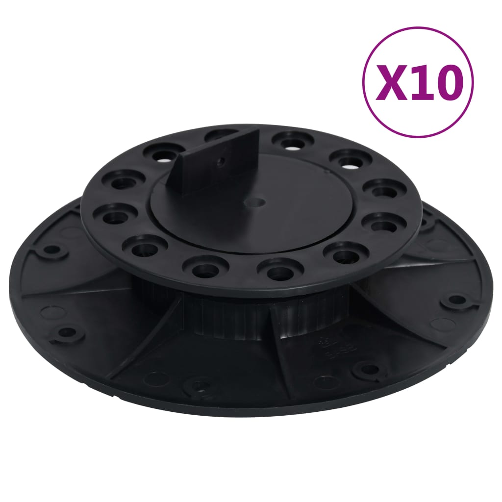 vidaXL Säädettävät terassin jalat 10 kpl 25–40 mm