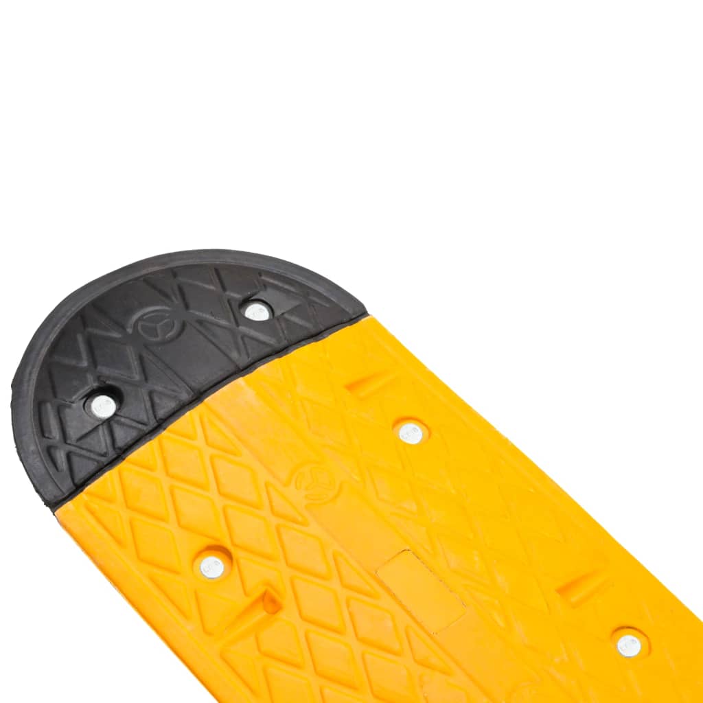 vidaXL Nopeustöyssy keltainen ja musta 129x32,5x4 cm kumi