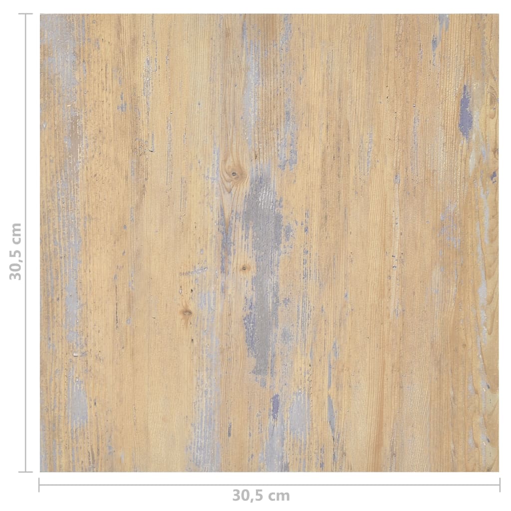 vidaXL Itsekiinnittyvä lattialankku 55 kpl PVC 5,11 m² ruskea