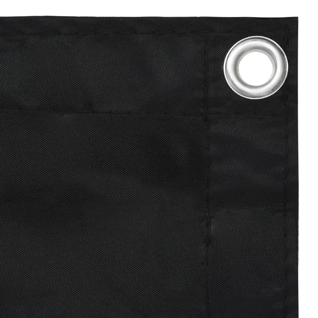 vidaXL Parvekkeen suoja musta 120x300 cm Oxford kangas