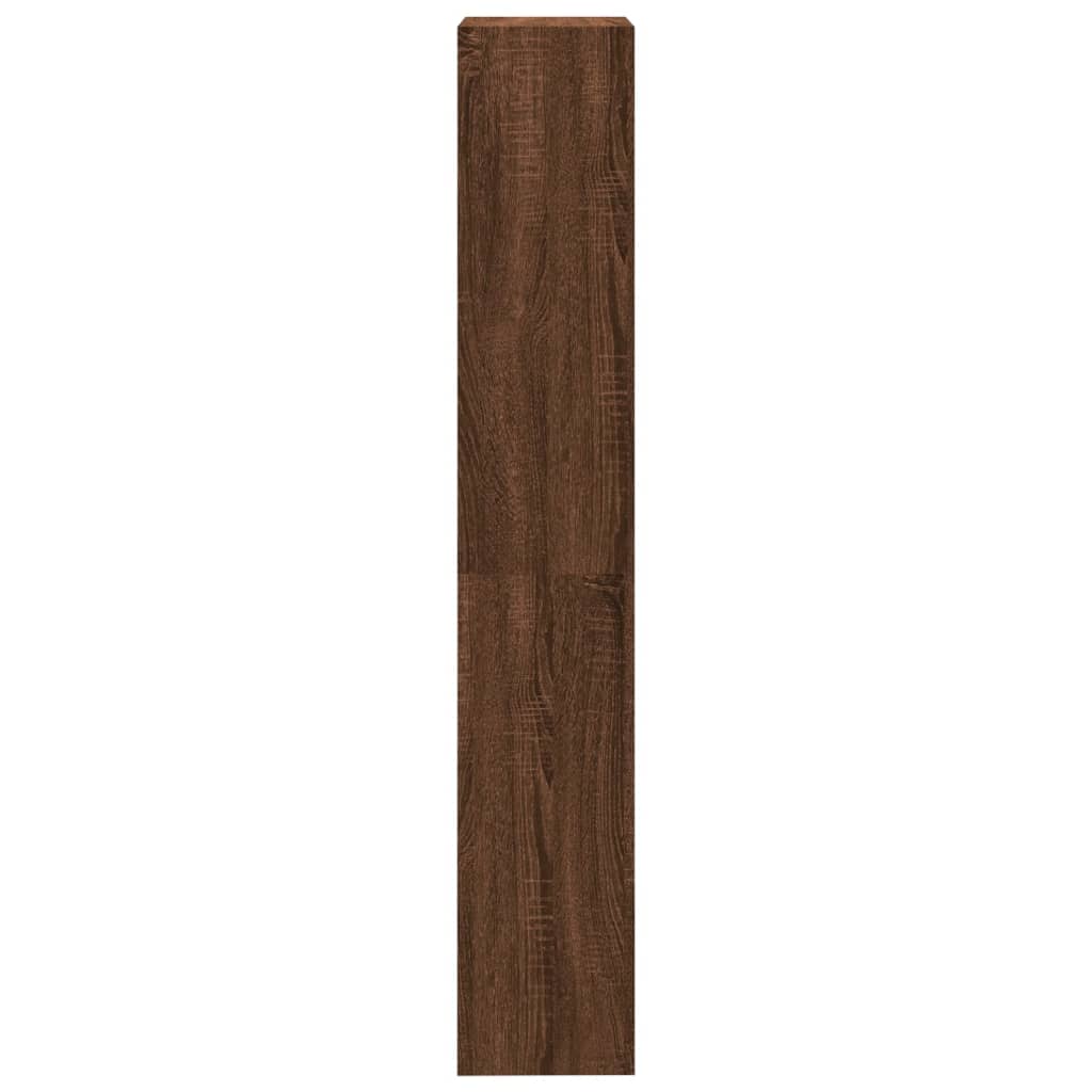 vidaXL 4-tasoinen Kirjahylly ruskea tammi 40x24x143 cm tekninen puu