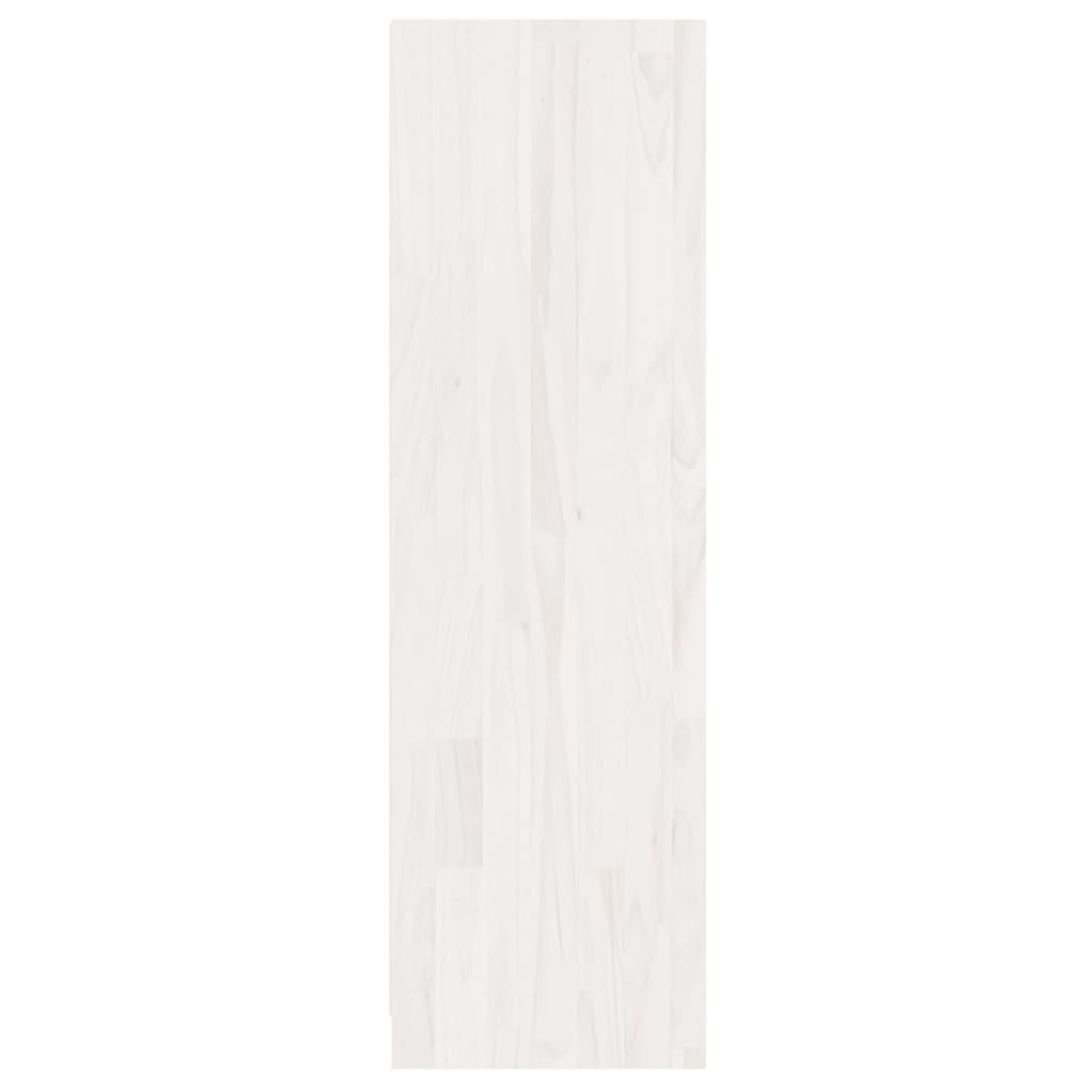 vidaXL Kirjahylly/tilanjakaja valkoinen 36x33x110 cm täysi mänty