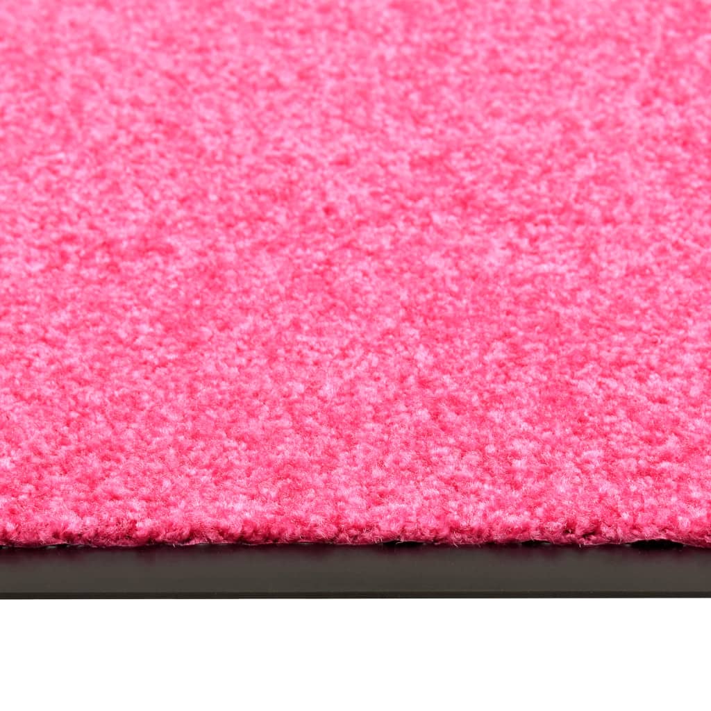 vidaXL Ovimatto pestävä pinkki 60x180 cm