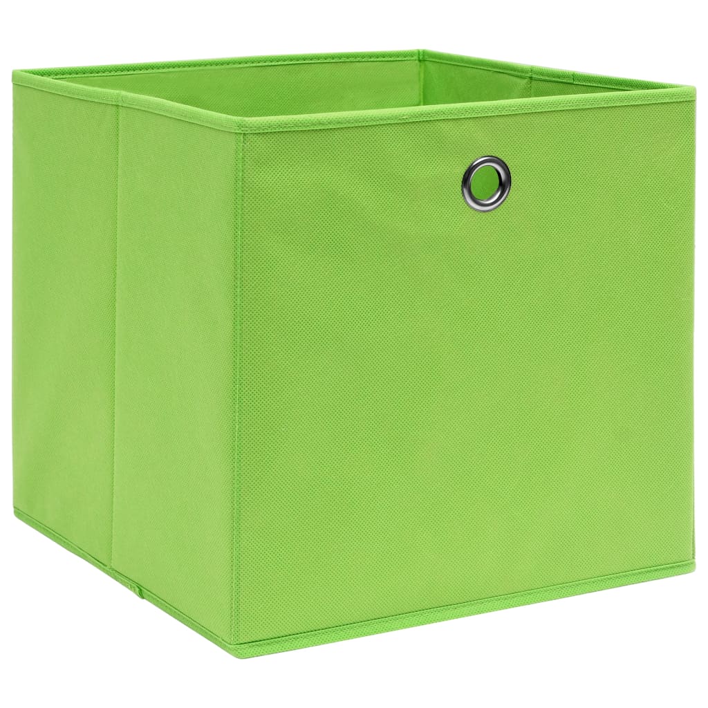 vidaXL Säilytyslaatikot 4 kpl vihreä 32x32x32 cm kangas