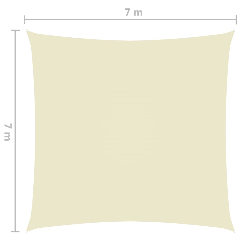 vidaXL Aurinkopurje Oxford-kangas neliönmuotoinen 7x7 m kerma