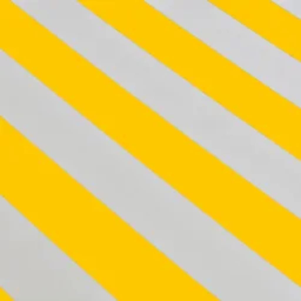 vidaXL Taittuva käsikäyttöinen markiisi 600 cm keltainen/valkoinen