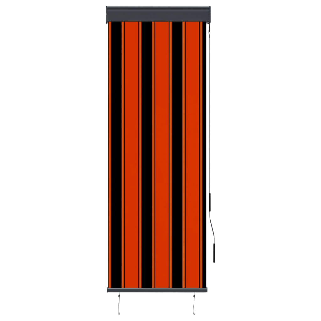 vidaXL Ulkorullaverho 60x250 cm oranssi ja ruskea