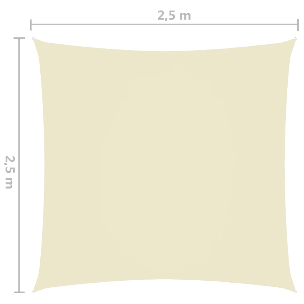vidaXL Aurinkopurje Oxford-kangas neliö 2,5x2,5 m kerma