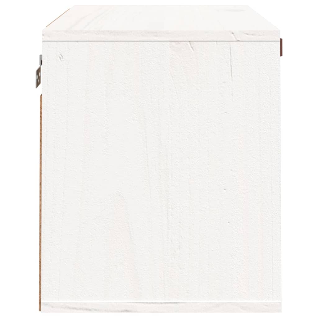 vidaXL Seinäkaappi valkoinen 60x30x35 cm täysi mänty