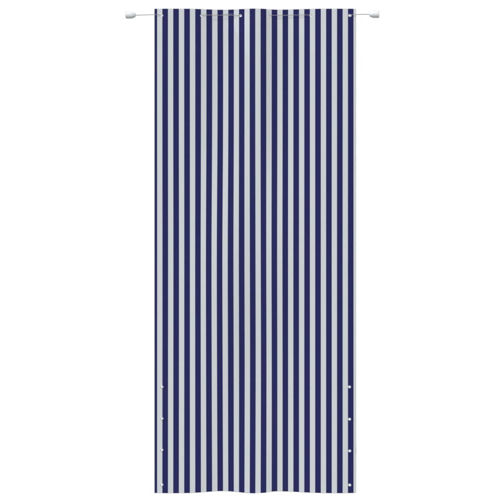 vidaXL Parvekkeen suoja sininen ja valkoinen 120x240 cm Oxford kangas